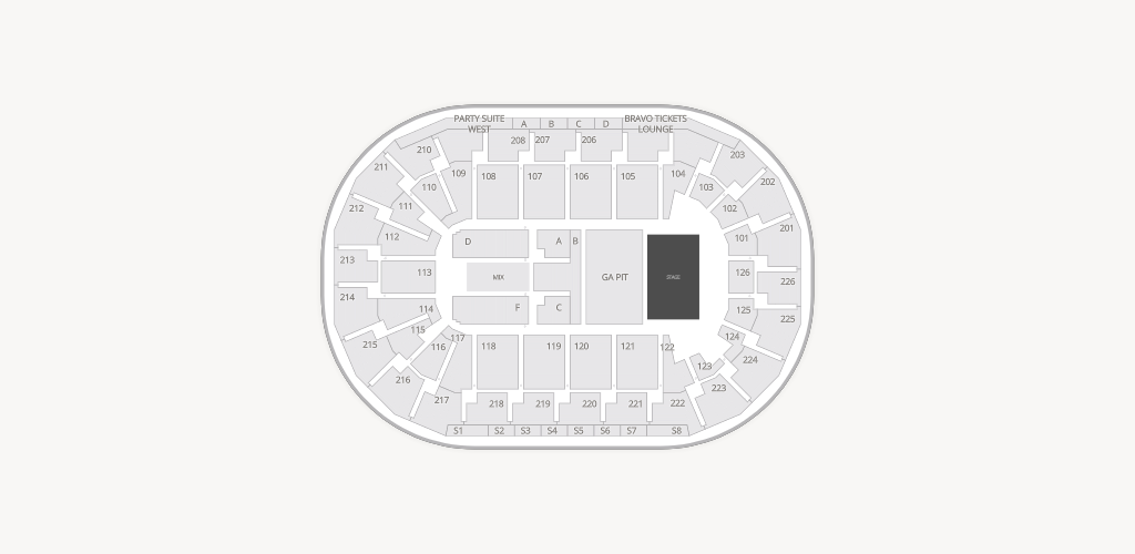 Michelob ULTRA Arena at Mandalay Bay Resort & Casino Seating Chart