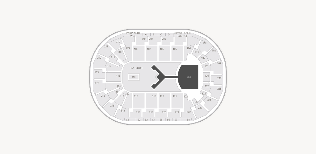 Michelob ULTRA Arena at Mandalay Bay Resort & Casino Seating Chart