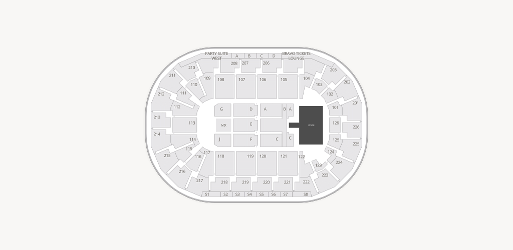 Michelob ULTRA Arena at Mandalay Bay Resort & Casino Seating Chart