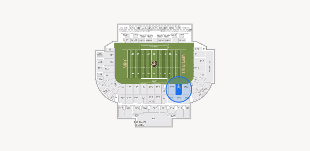 Michie Stadium Seating Chart
