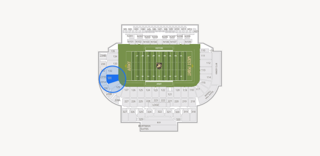 Michie Stadium Seating Chart