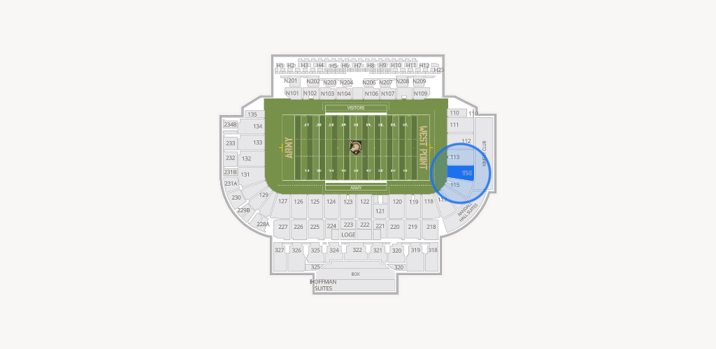 Michie Stadium Seating Chart