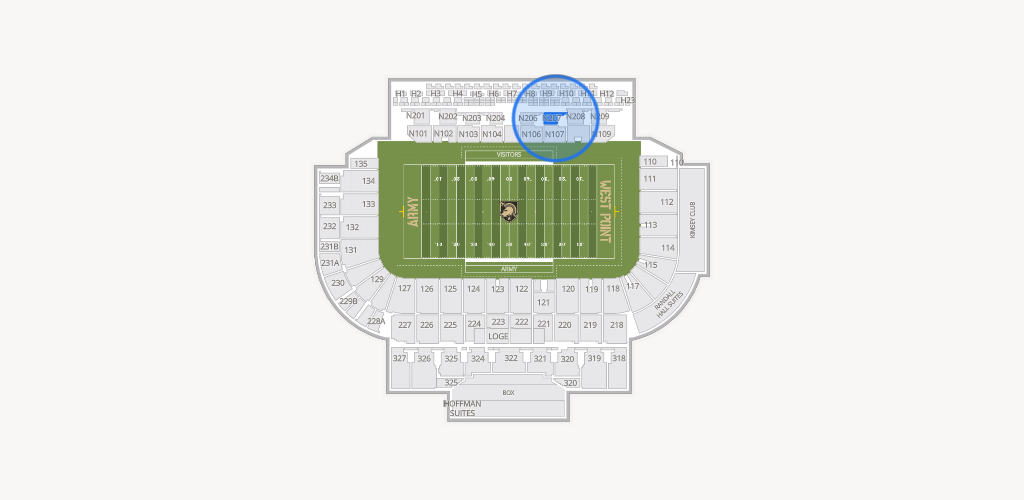 Michie Stadium Seating Chart