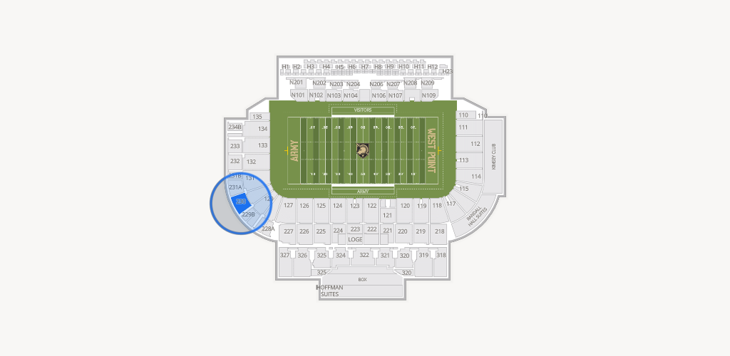 Michie Stadium Seating Chart