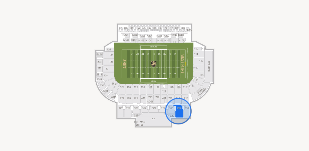 Michie Stadium Seating Chart