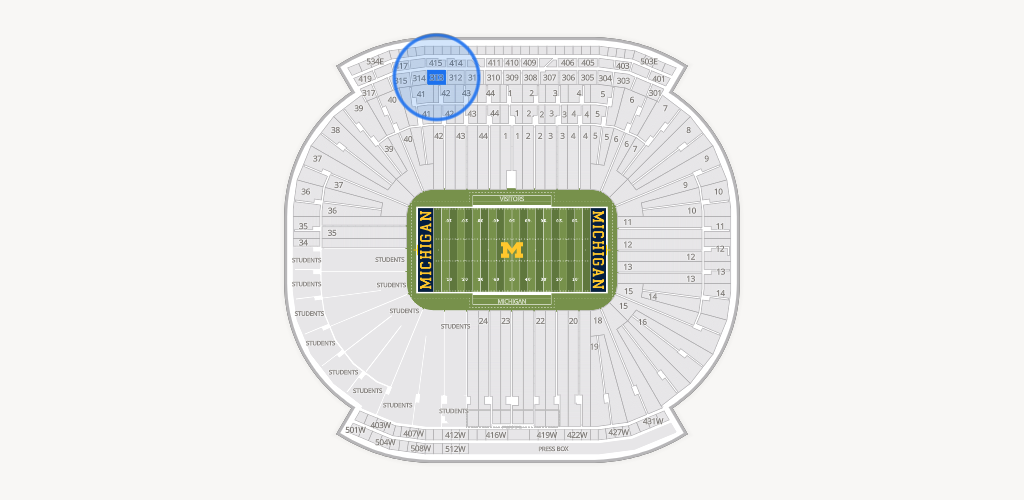Michigan Stadium Seating Chart