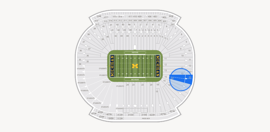 Michigan Stadium Seating Chart