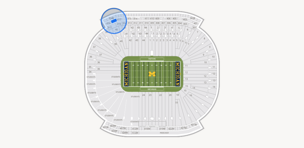 Michigan Stadium Seating Chart