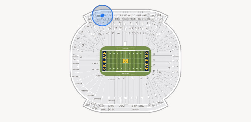 Michigan Stadium Seating Chart