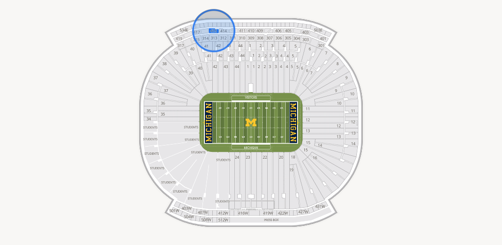 Michigan Stadium Seating Chart
