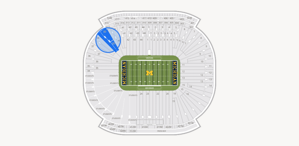 Michigan Stadium Seating Chart