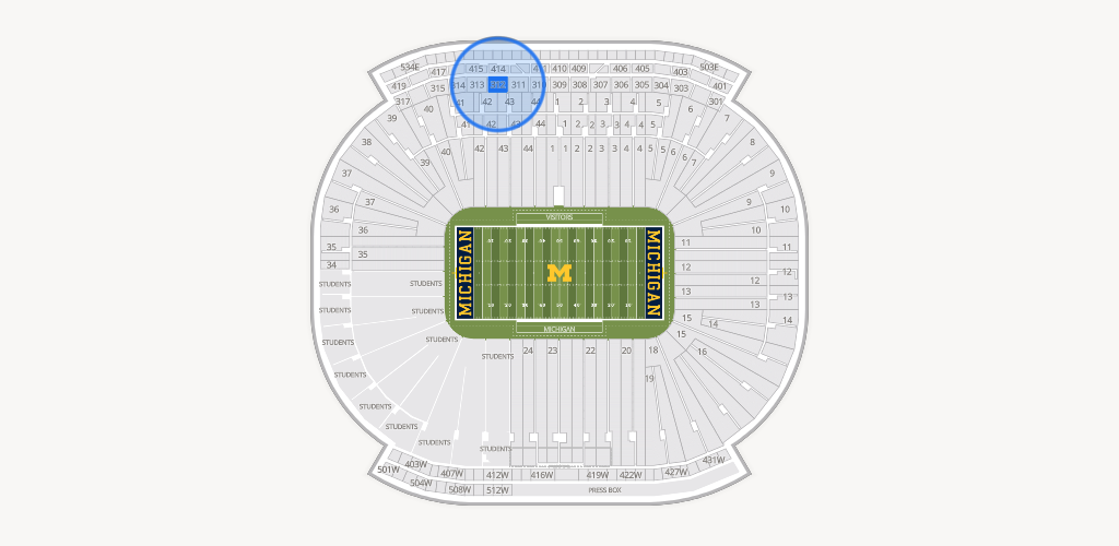 Michigan Stadium Seating Chart