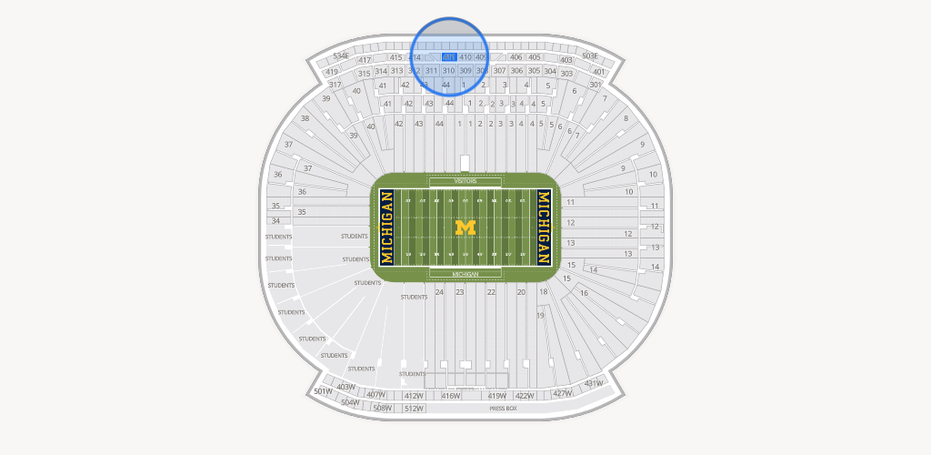 Michigan Stadium Seating Chart