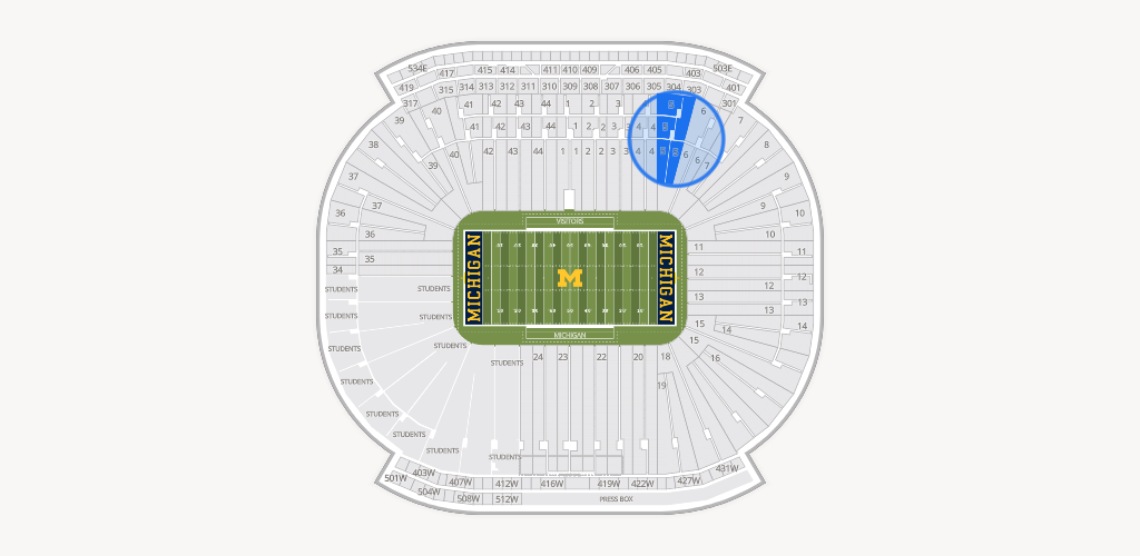 Michigan Stadium Seating Chart