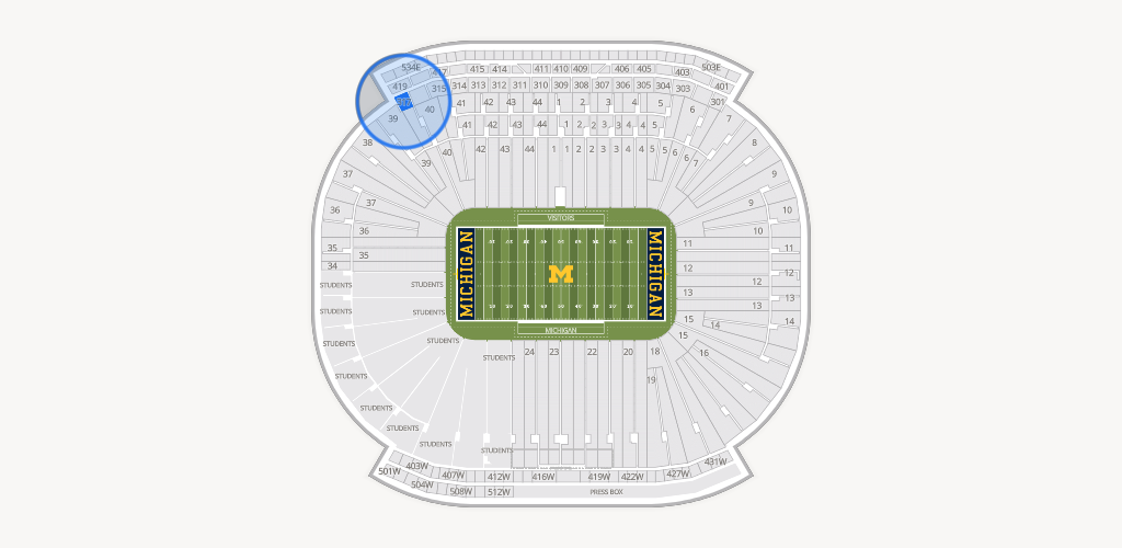 Michigan Stadium Seating Chart