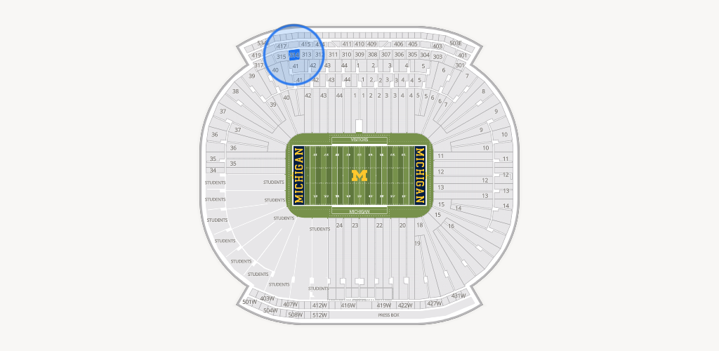 Michigan Stadium Seating Chart