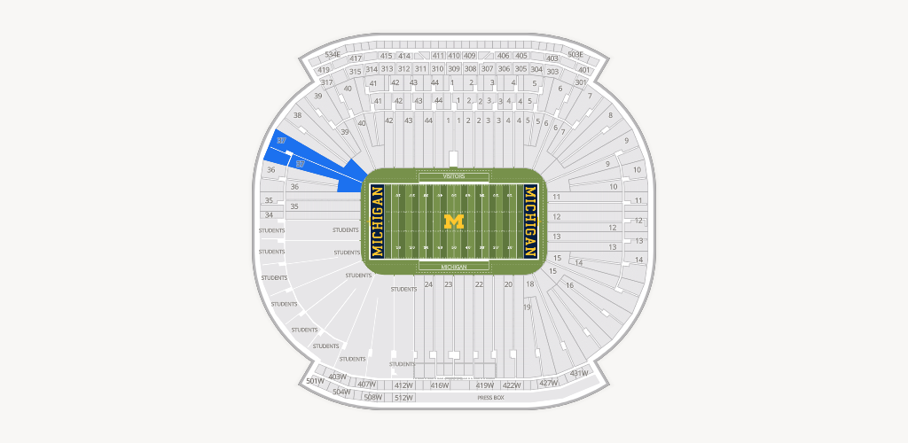 Michigan Stadium Seating Chart