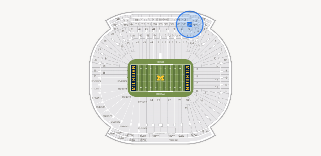 Michigan Stadium Seating Chart