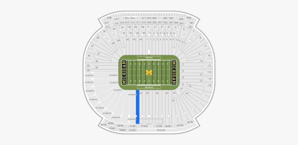 Michigan Stadium Seating Chart