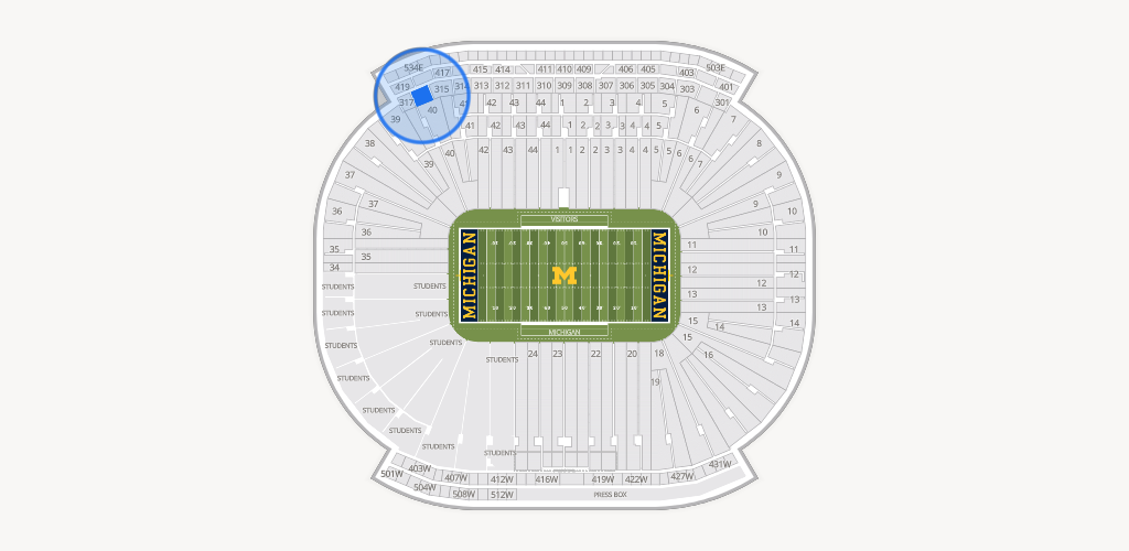 Michigan Stadium Seating Chart