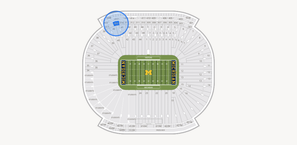 Michigan Stadium Seating Chart
