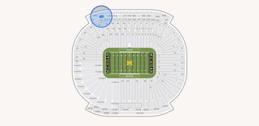 Michigan Stadium Seating Chart
