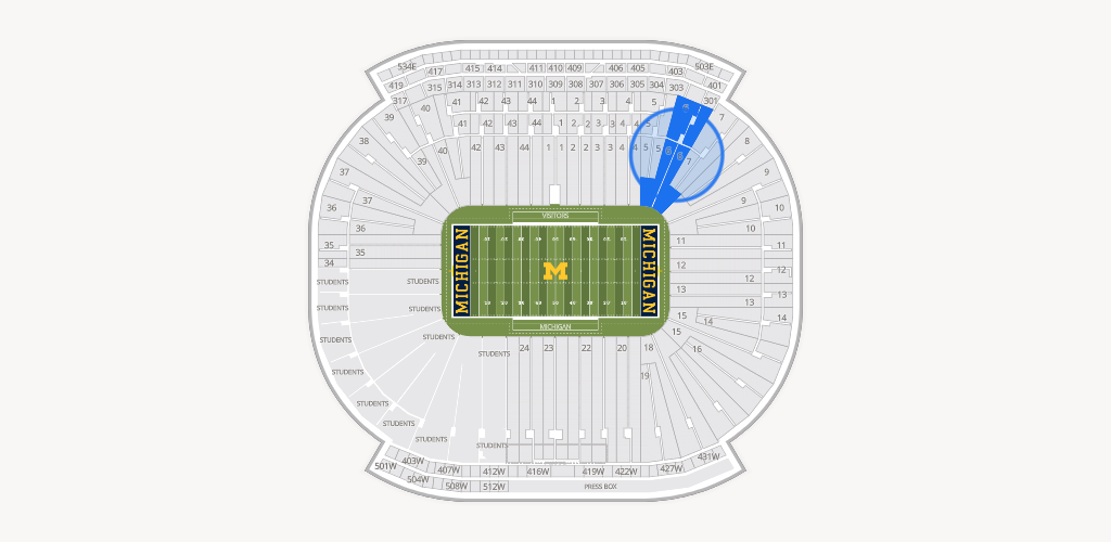 Michigan Stadium Seating Chart