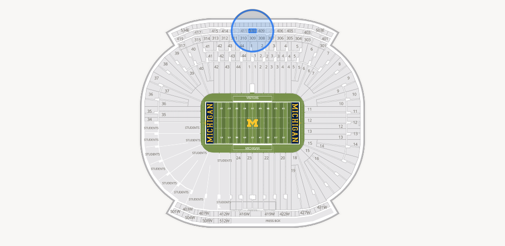 Michigan Stadium Seating Chart