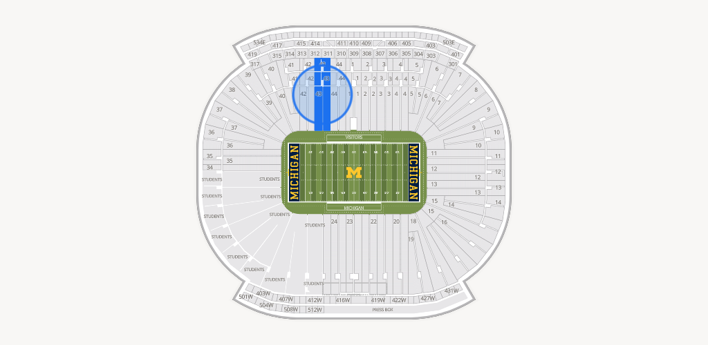 Michigan Stadium Seating Chart