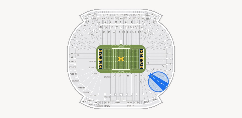 Michigan Stadium Seating Chart