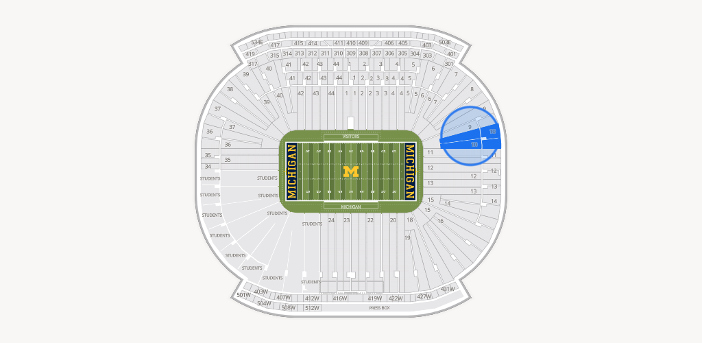 Michigan Stadium Seating Chart