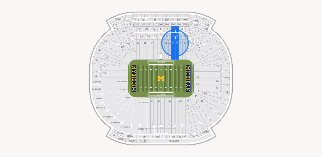 Michigan Stadium Seating Chart