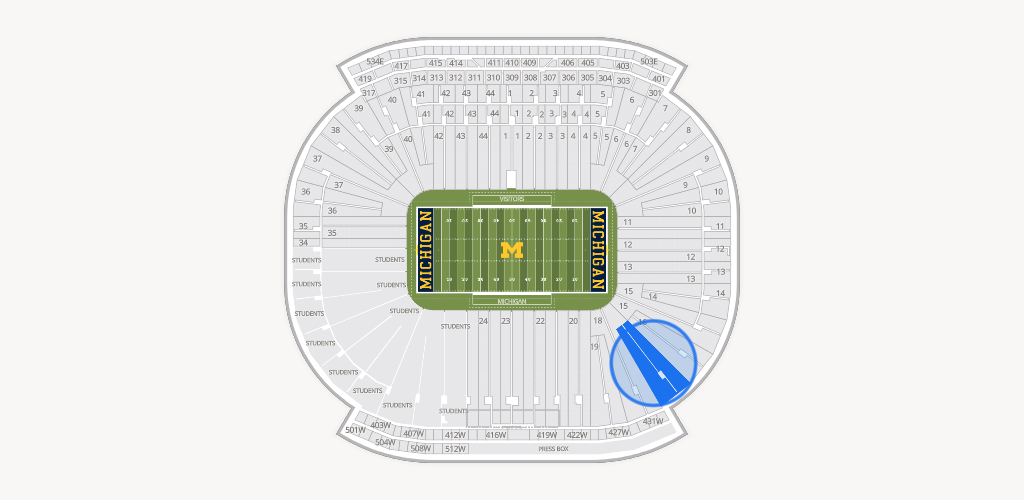 Michigan Stadium Seating Chart