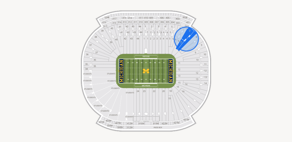 Michigan Stadium Seating Chart