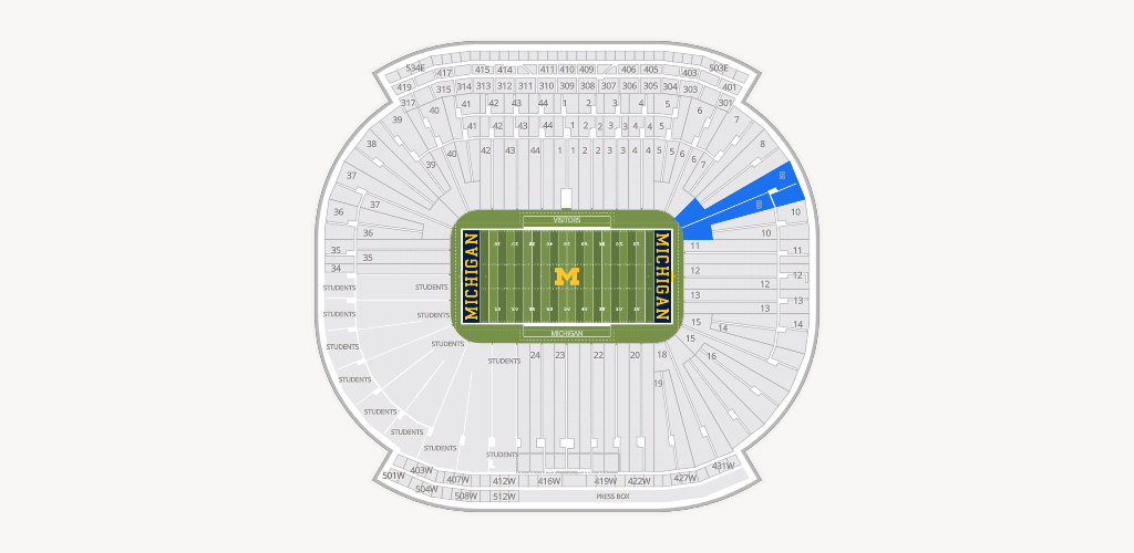 Michigan Stadium Seating Chart