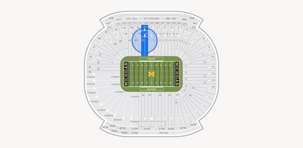 Michigan Stadium Seating Chart
