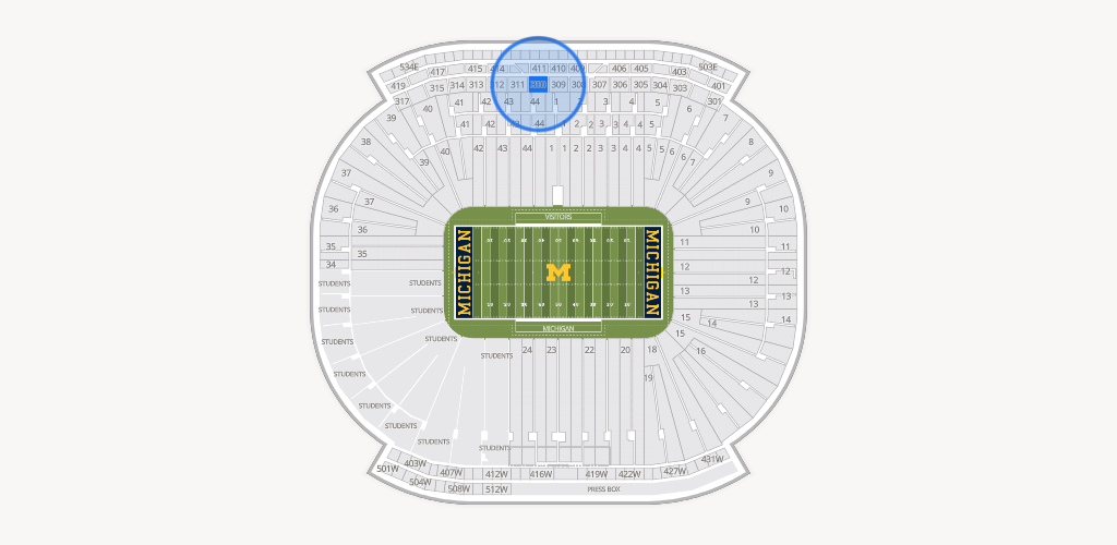 Michigan Stadium Seating Chart
