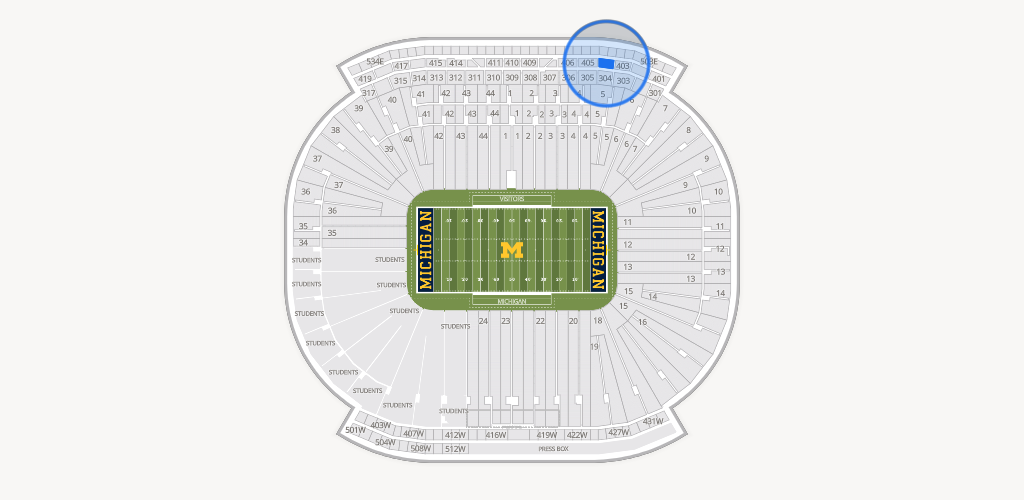 Michigan Stadium Seating Chart