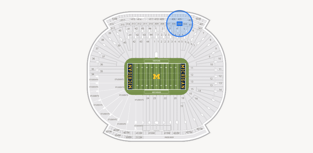 Michigan Stadium Seating Chart