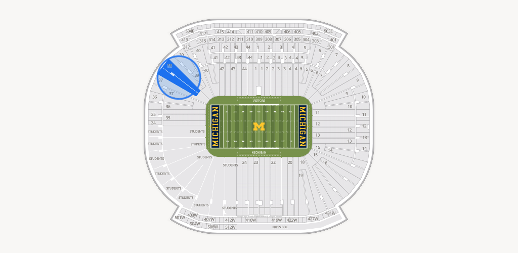 Michigan Stadium Seating Chart