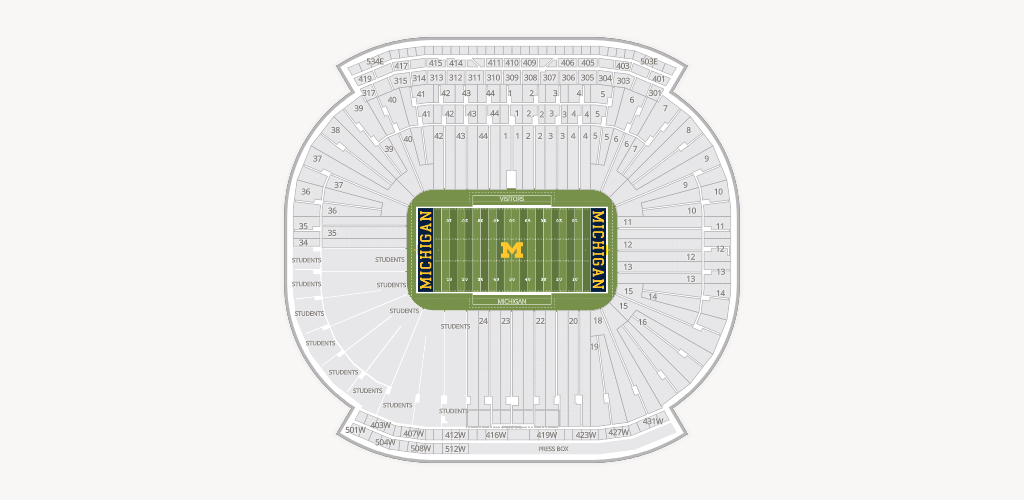 Michigan Stadium Seating Chart
