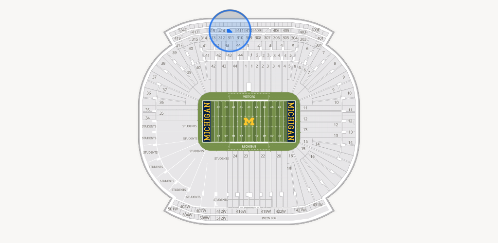 Michigan Stadium Seating Chart