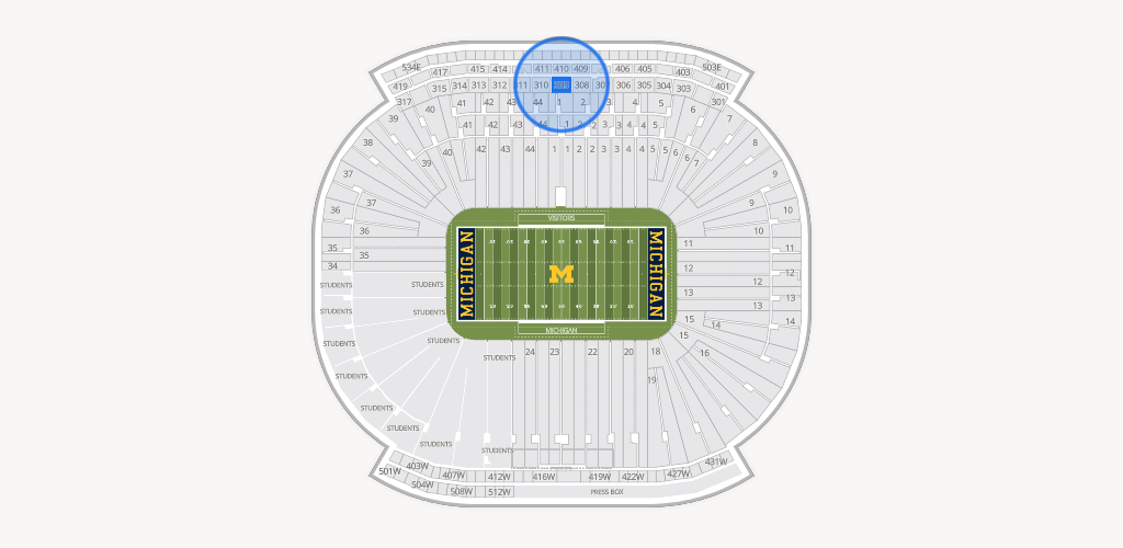 Michigan Stadium Seating Chart