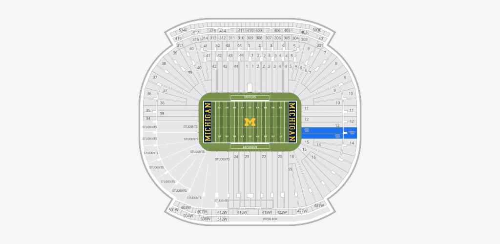 Michigan Stadium Seating Chart