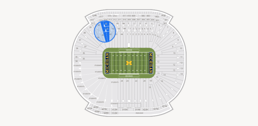 Michigan Stadium Seating Chart