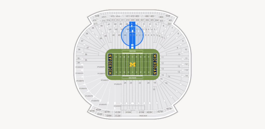 Michigan Stadium Seating Chart