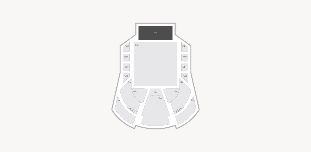 Mission Ballroom Seating Chart