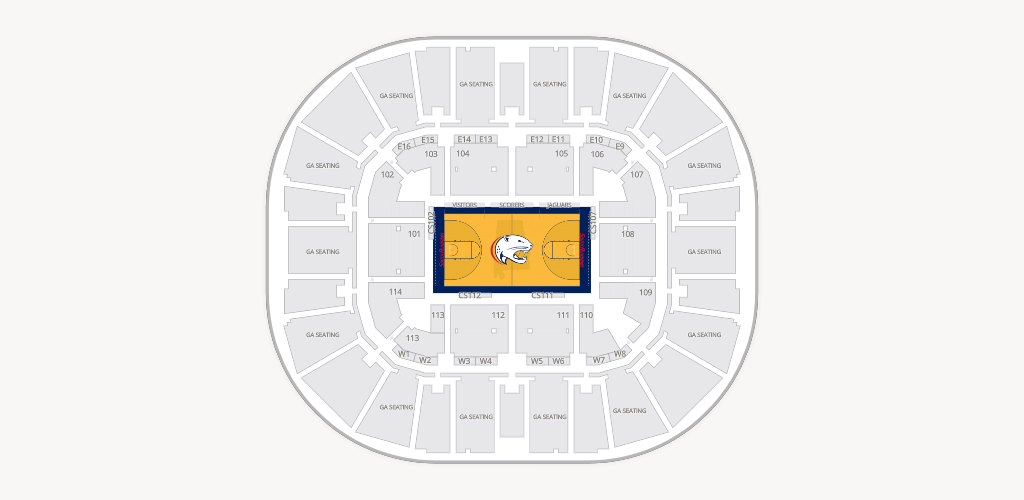 Mitchell Center Seating Chart