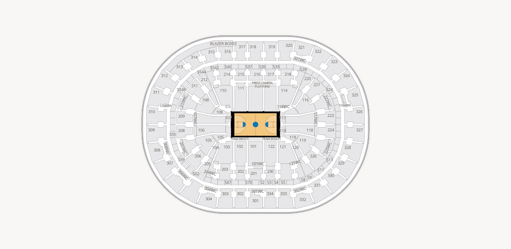 Moda Center Seating Chart