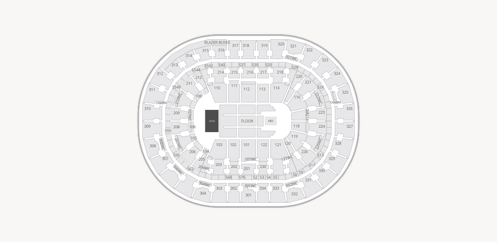 Moda Center Seating Chart
